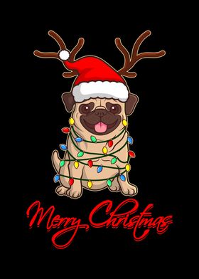 Pug Ugly Christmas Merry