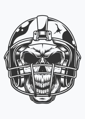 Skull in the football