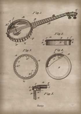 Vintage Banjo 