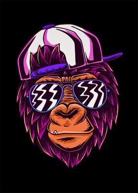 Cool Hip Hop Monkey