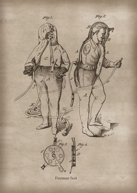 Vintage Fireman Suit