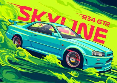 Skyline R34 GTR