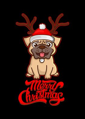 Pug Ugly Christmas Merry