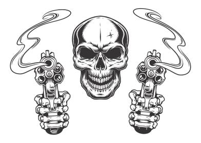 Skull aiming with two