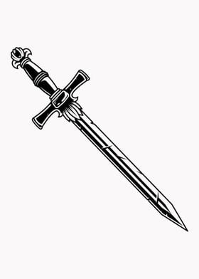 Fantasy warrior sword