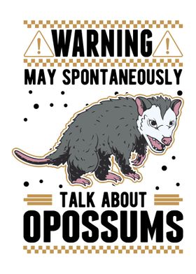 Here for the Trash Talking Funny Possum Design Poster for Sale by  boopsblunt