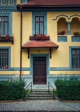 Vintage house facade