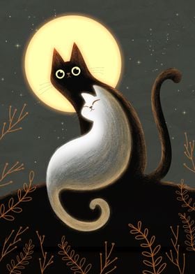Cats in the Moonlight