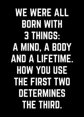 Mind Body and Lifetime