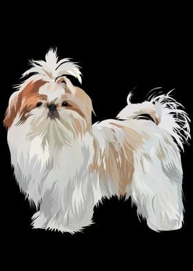 pet dog in vector style