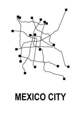 Mexico City Subway Map