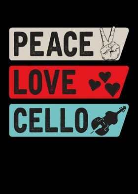 Peace Love Cello Guitar