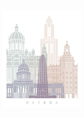 HAVANA SKYLINE POSTER