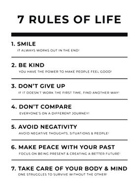 7 Rules Of Life