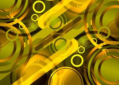 Golden Yellow Abstract