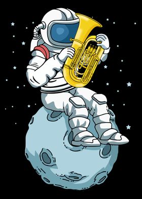 Astronaut Music Kids Tuba