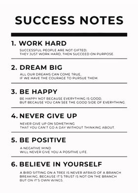 Success Notes