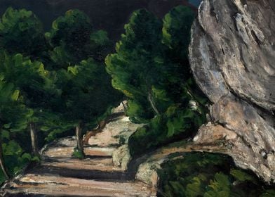 Road with Trees Cezanne