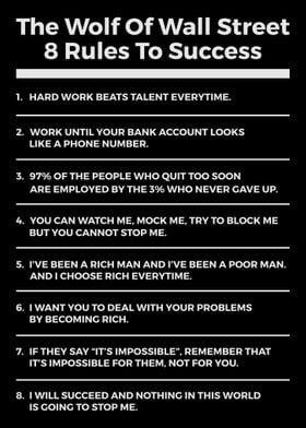 8 Rules To Success