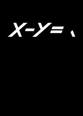 Math formula x and y