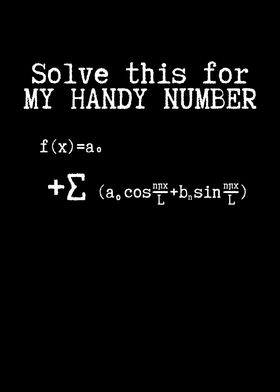 Solve this for my Handy