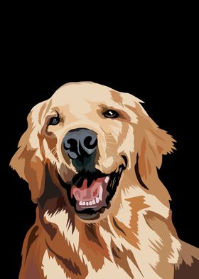 DOGS GOLDEN RETRIEVER GANGSTER STYLE Poster for Sale by KAZUDESIGNART