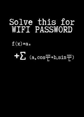 Solve this for my Wifi pas