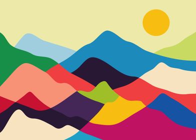 Multicolor mountains 