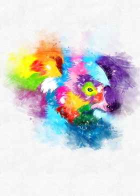 Koala Head Watercolor