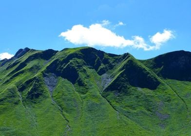 green mountains