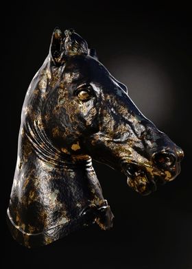 Horse gold and bone