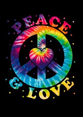 Peace and Love' Poster by schmugo | Displate