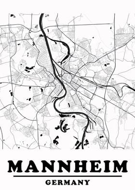 Minimal Mannheim Map