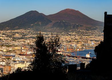 Mount Vesuvius And Naples