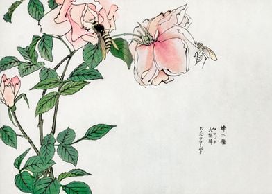 Bee and Flower Japanese