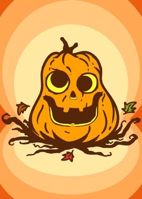 Pumpkin with Googly Eyes