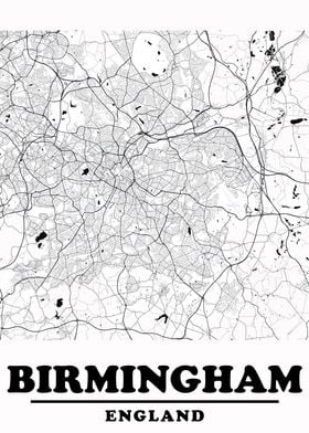 Minimal Birmingham Map