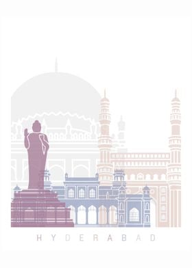 HYDERABAD SKYLINE POSTER P