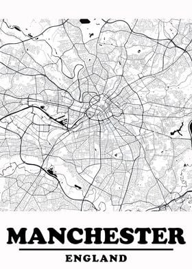 Minimal Manchester Map