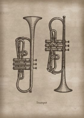 Vintage trumpet 2