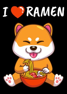 Ramen Kawaii Shiba Inu Dog