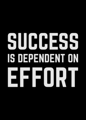 Success vs Effort