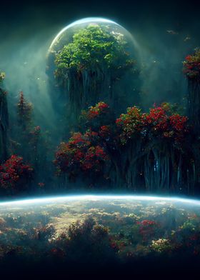 Forest in space