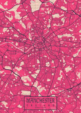 Manchester Map Blossom