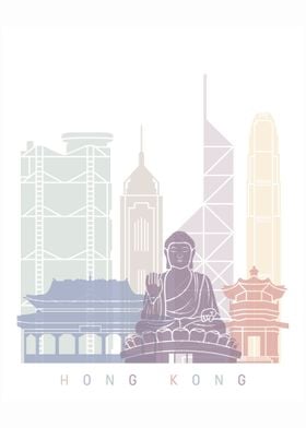 HONG KONG SKYLINE POSTER 