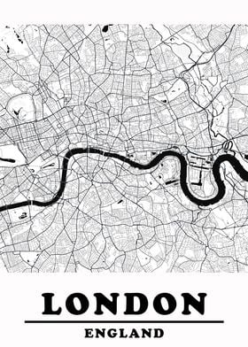 Minimal London Map