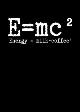 Energy milk and coffee