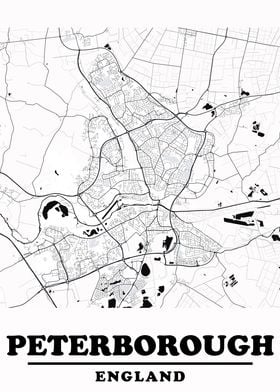 Minimal Peterborough Map