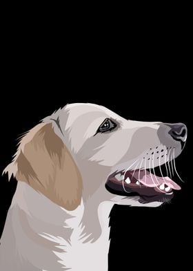 pet dog in vector style