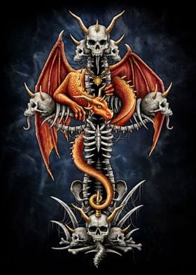 Red Dragon on a Cross